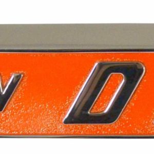 Side Badge Chrome & Orange for Ford & Fordson Dexta